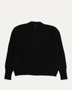 Cemetery Cross Patch Ribbed Crewneck Sweater
