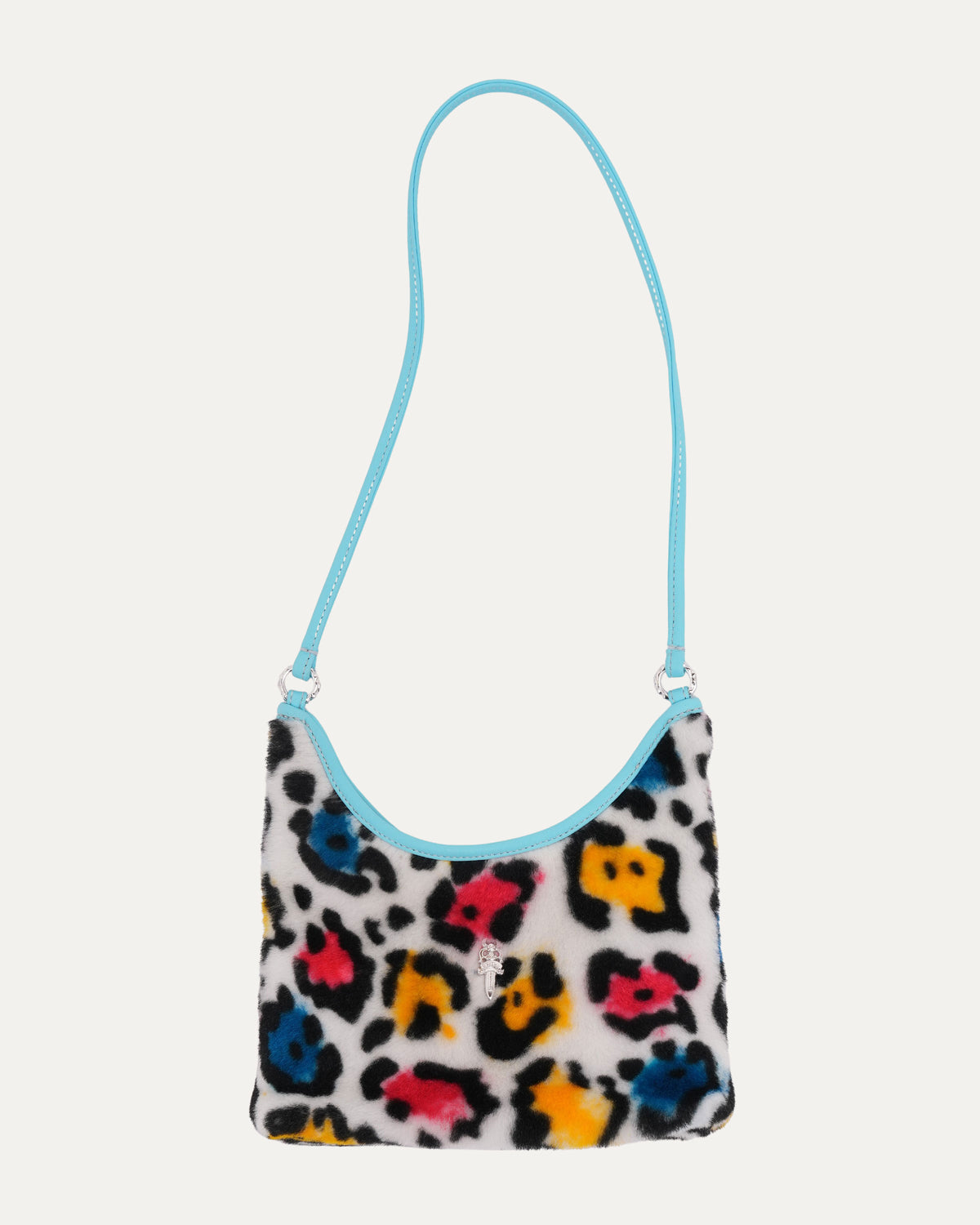 Dagger Embellished Fur Viv Bag