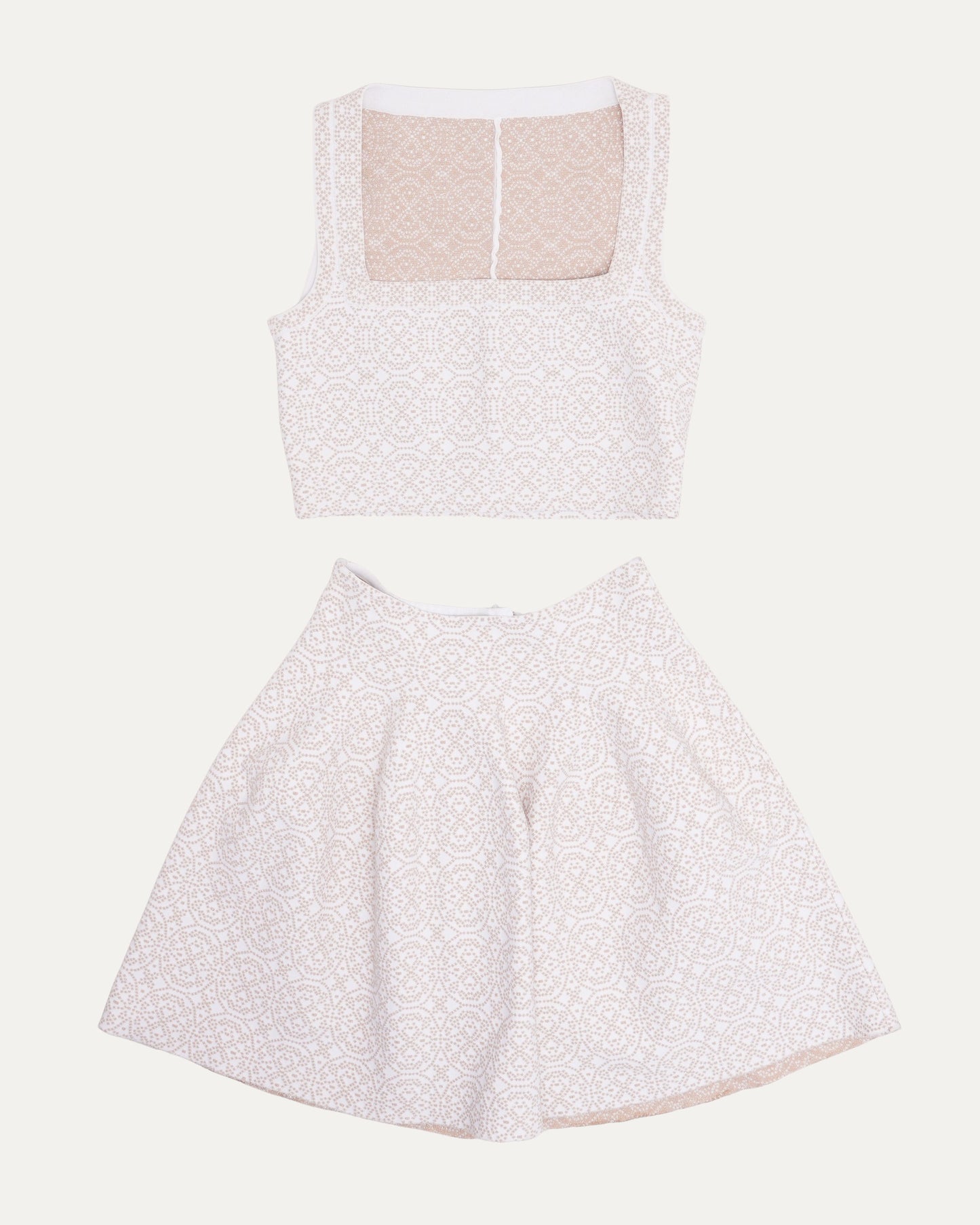 Lurex Jacquard Knit Set