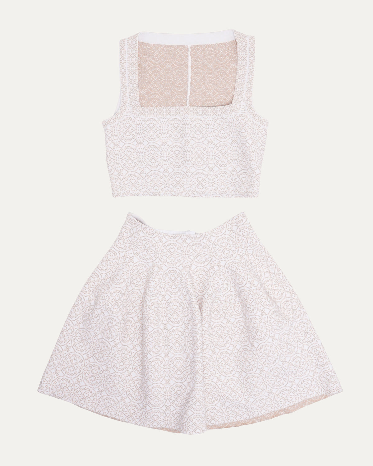 Lurex Jacquard Knit Set