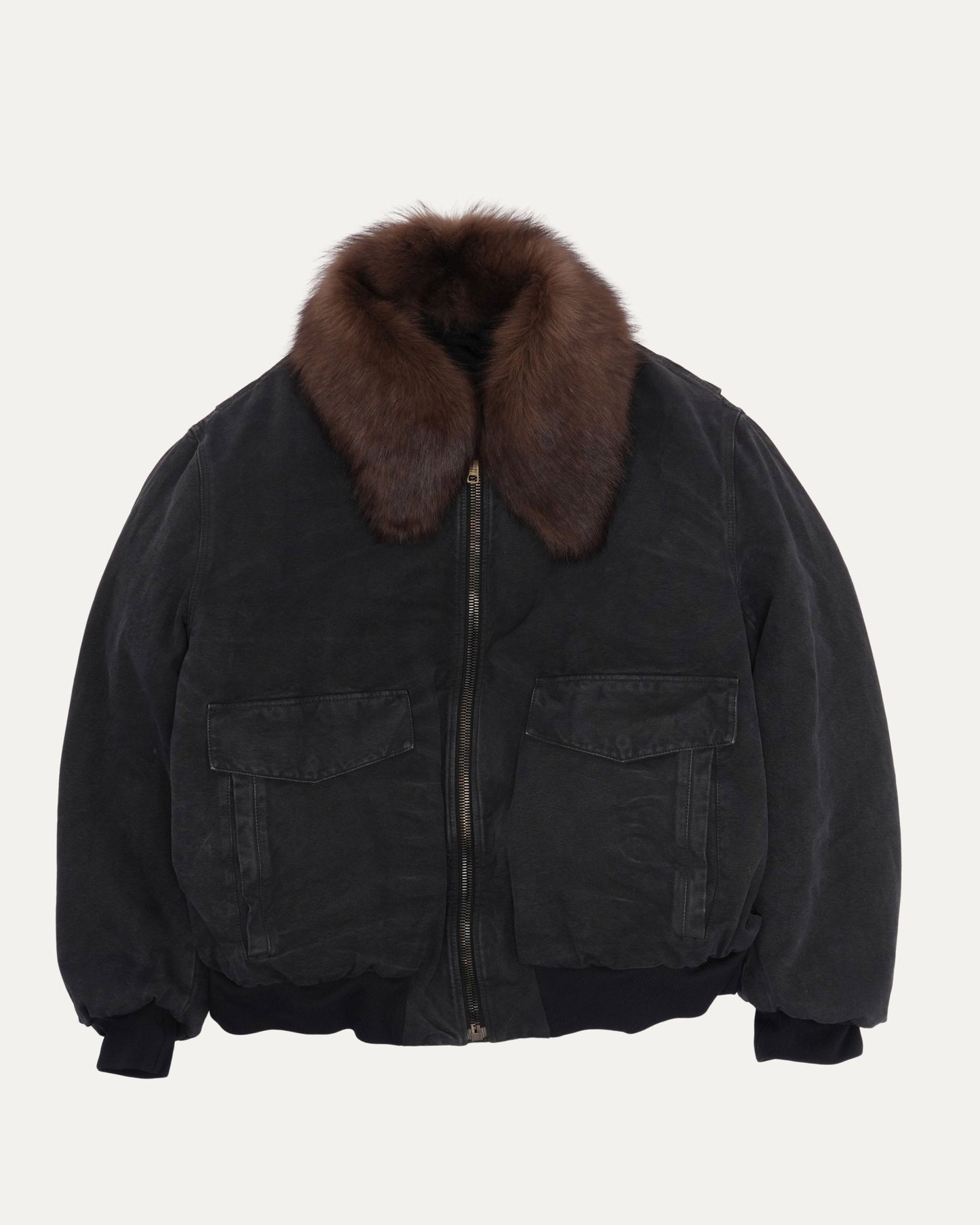 Fur Collar Bomber Jacket