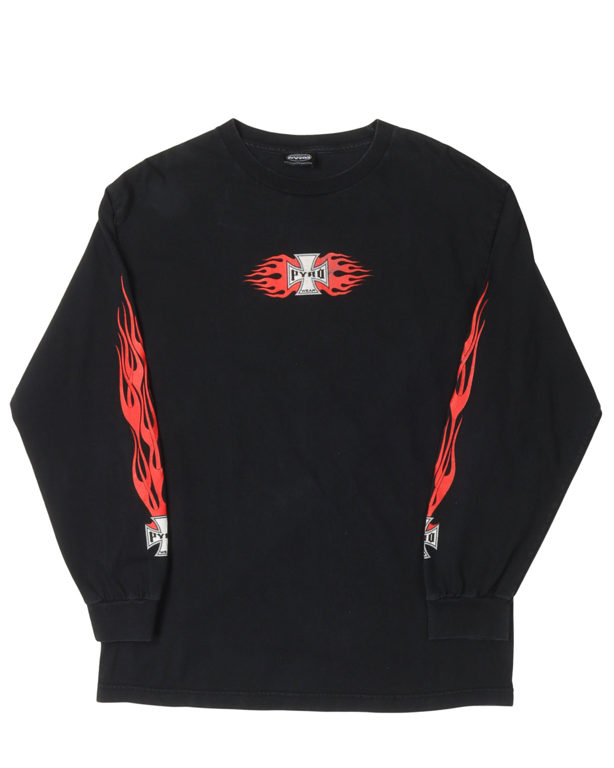 Pyro Wear Iron Cross Long Sleeve T-Shirt