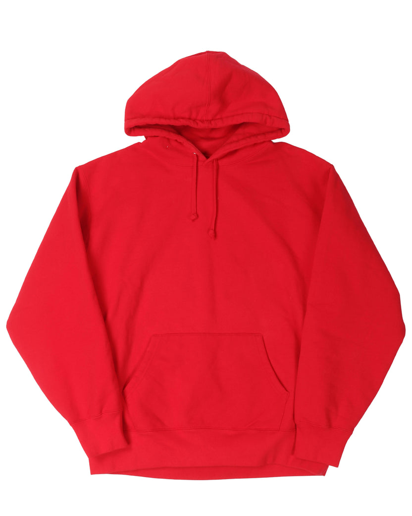 Satin Appliqué Hooded Sweatshirt