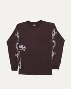 Vintage Wash Multi-Motif Long Sleeve Pocket T-Shirt