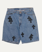 Levi's Orange Tab Cross Patch Denim Shorts