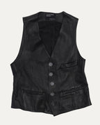 Leather Tailored Vest