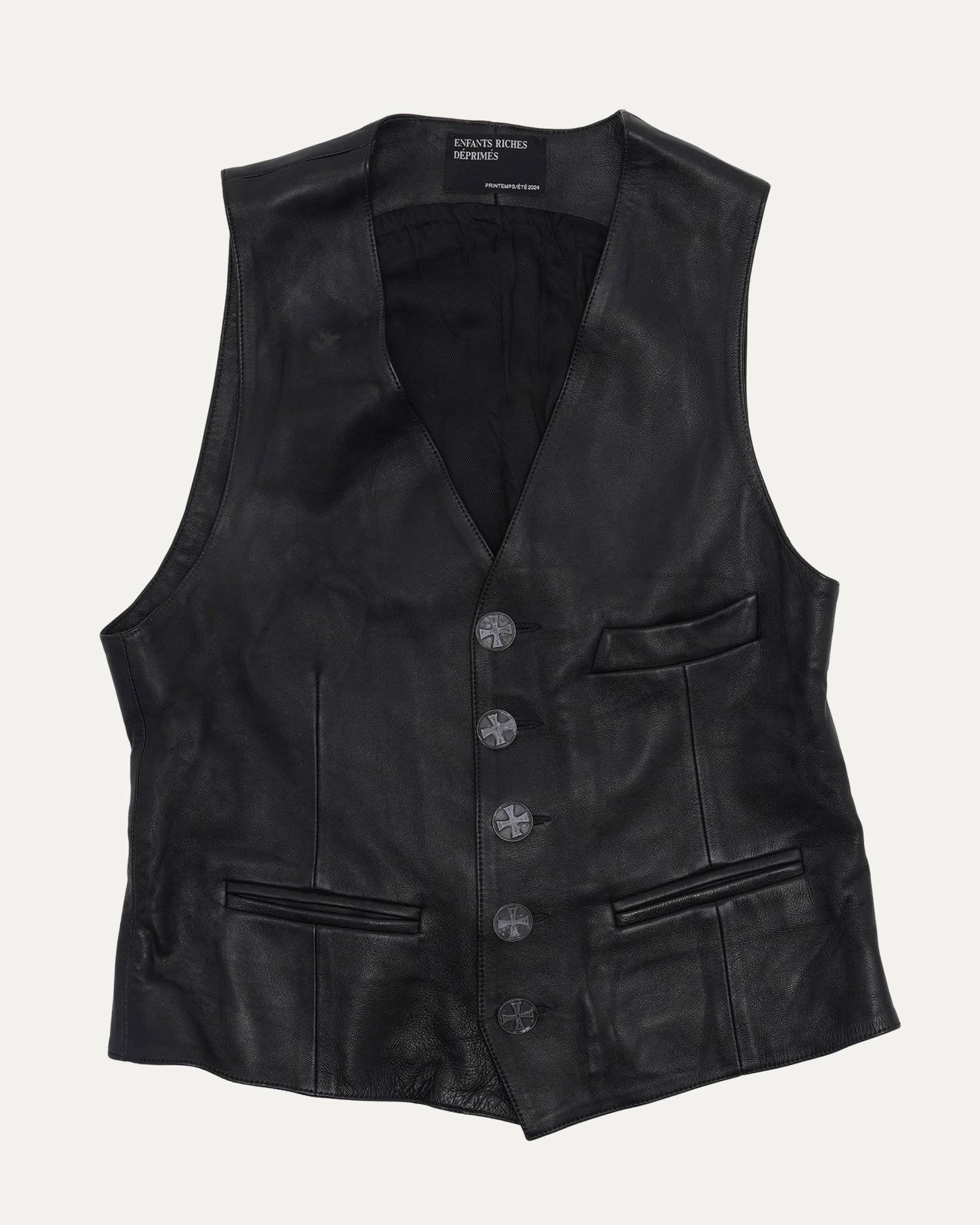 Leather Tailored Vest