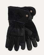 Cross Patch Leather Motorcycle Gloves