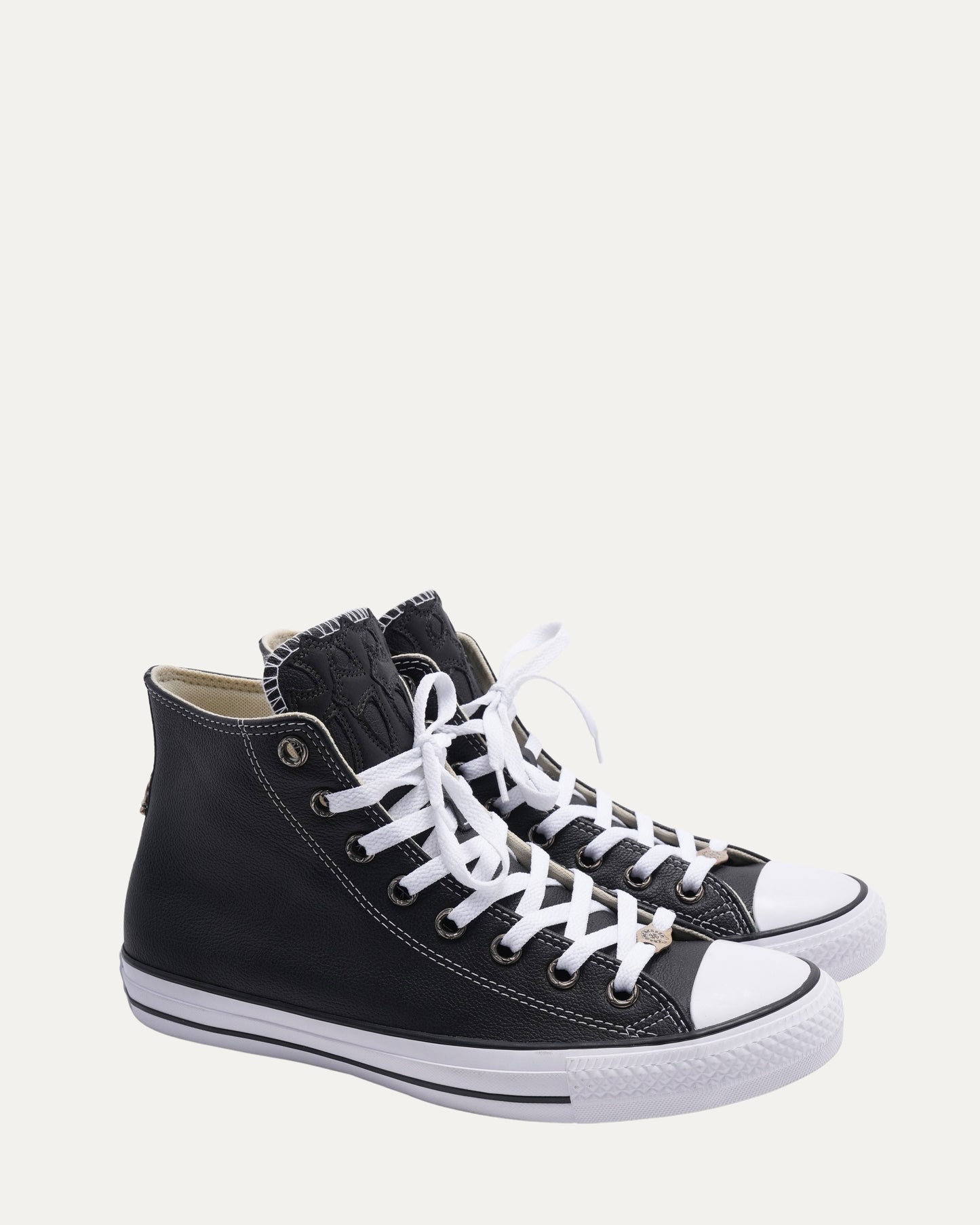 Leather Cross Patch Converse Chuck Taylors