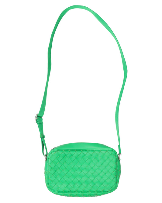 Intrecciato Leather Shoulder Bag