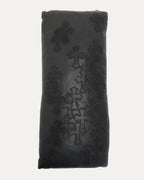 Cross Patch Leather Pillow