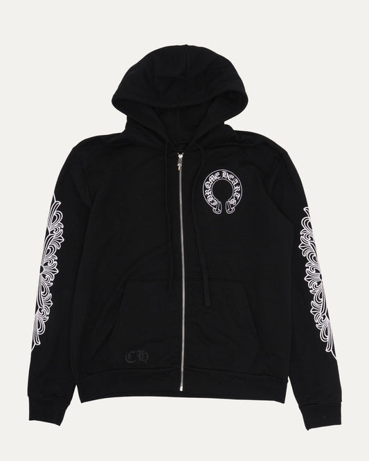 Horseshoe Logo Zip Up Hoodie
