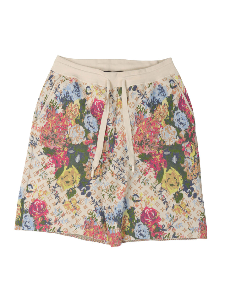 Monogram Floral Shorts