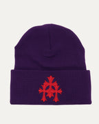 Embroidered Cemetery Cross Beanie