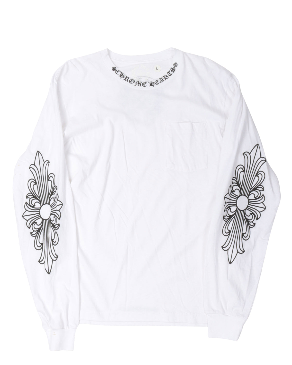 Neck Logo Long Sleeve T-Shirt