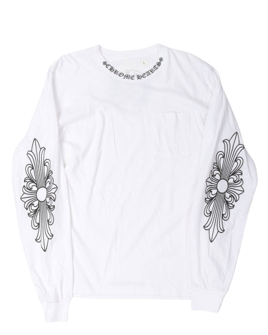 Neck Logo Long Sleeve T-Shirt