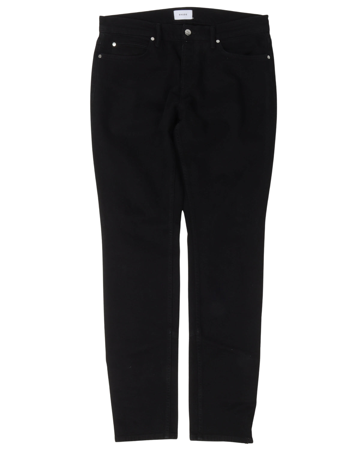 Snap Button Hem Jeans