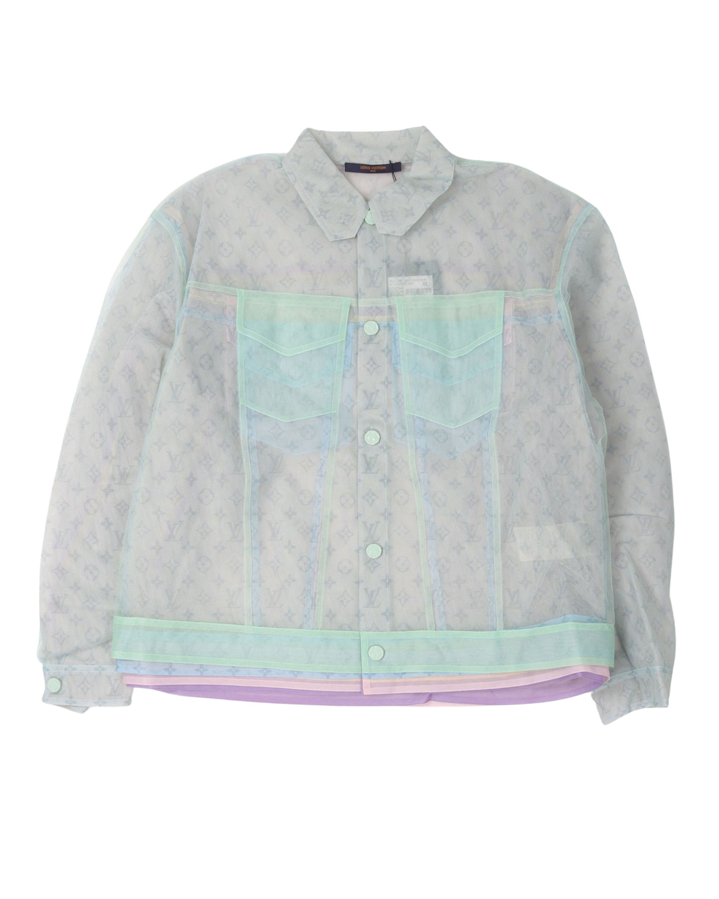 Multicolor Monogram Tulle Trucker Jacket