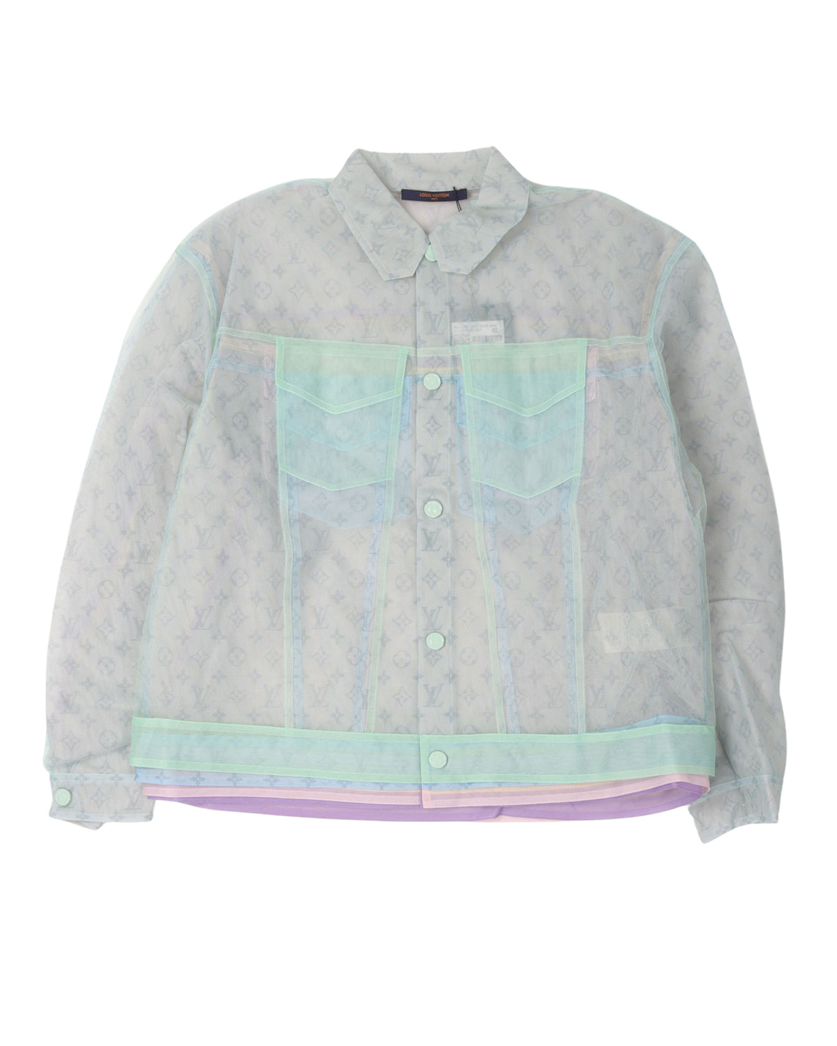 Multicolor Monogram Tulle Trucker Jacket