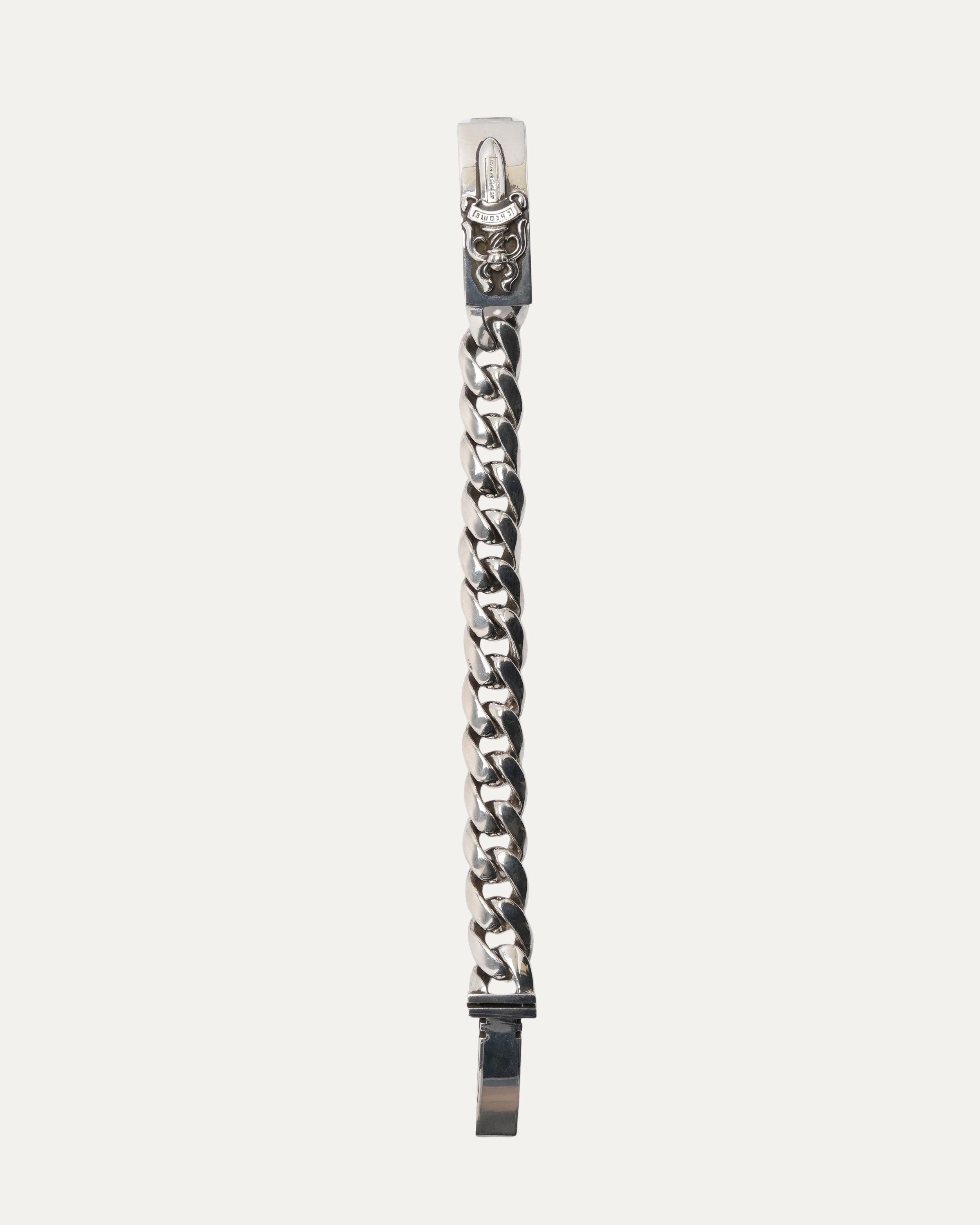 Chrome Hearts Cuban Link Dagger ID Bracelet – Justin Reed