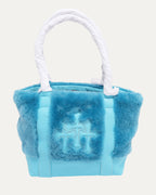 Cross Patch Fur Tote Bag
