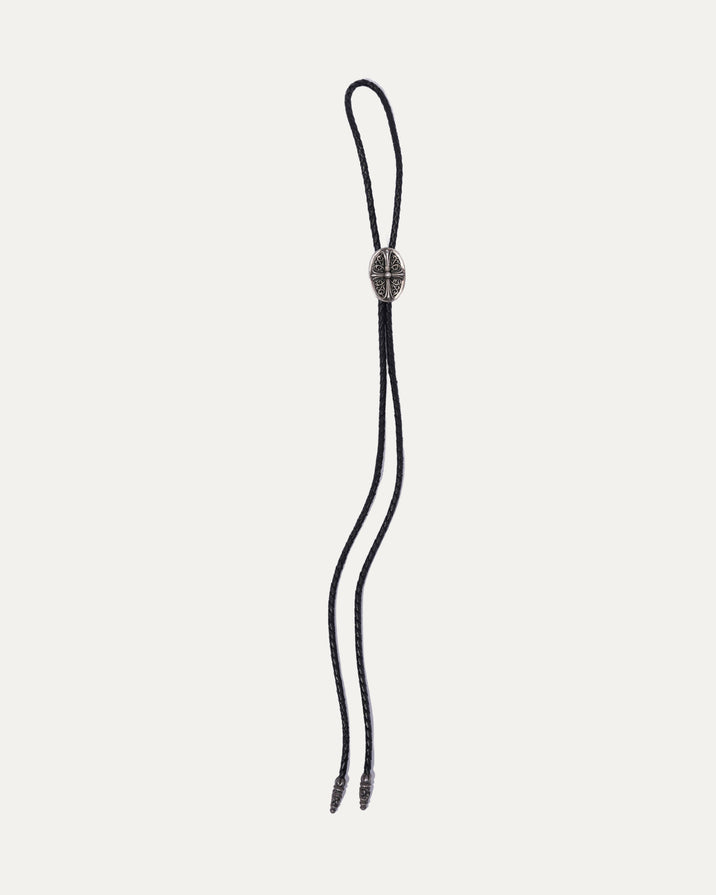 Oval Cross Bolo Tie