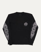 Paris Horseshoe Logo Address Long Sleeve Pocket T-Shirt