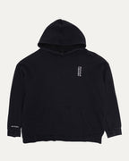 Embroidered Vertical Logo Hoodie