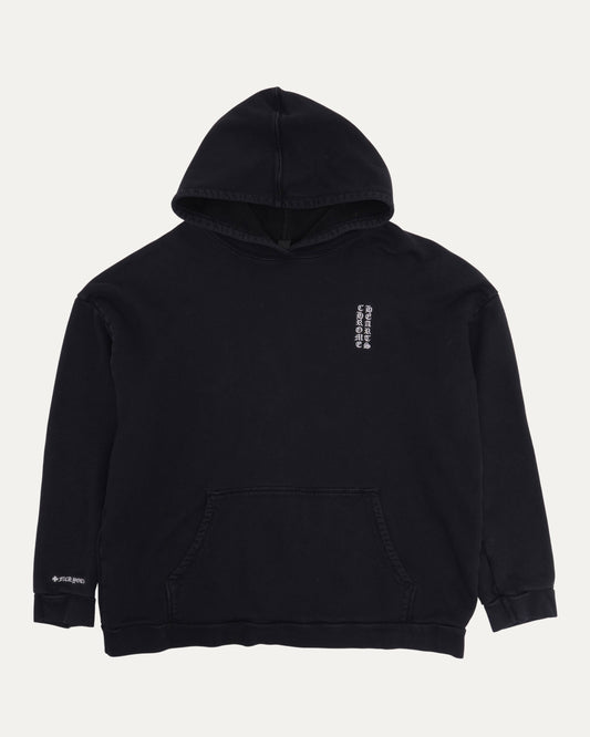 Embroidered Vertical Logo Hoodie