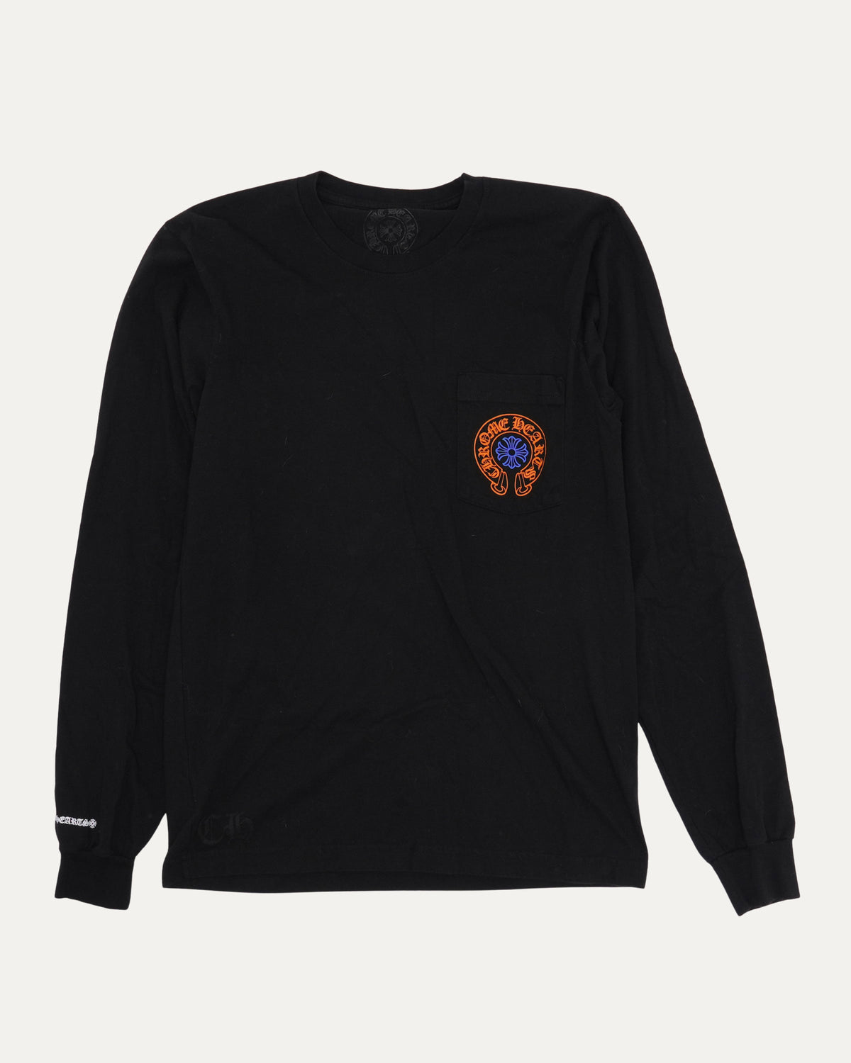 Staff Horseshoe Logo Long Sleeve Pocket T-shirt