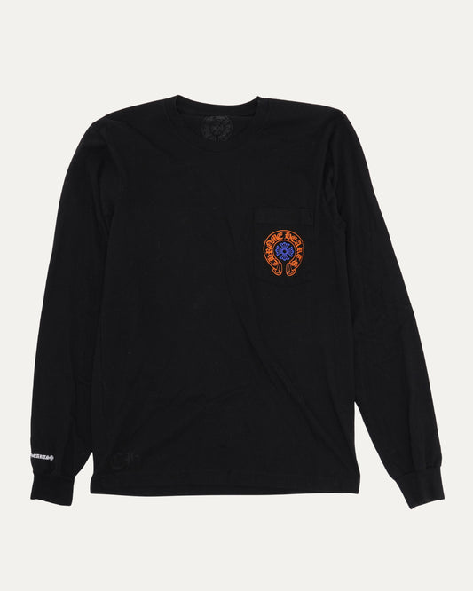 Staff Horseshoe Logo Long Sleeve Pocket T-shirt