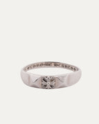 Beveled Plus Cross Ring