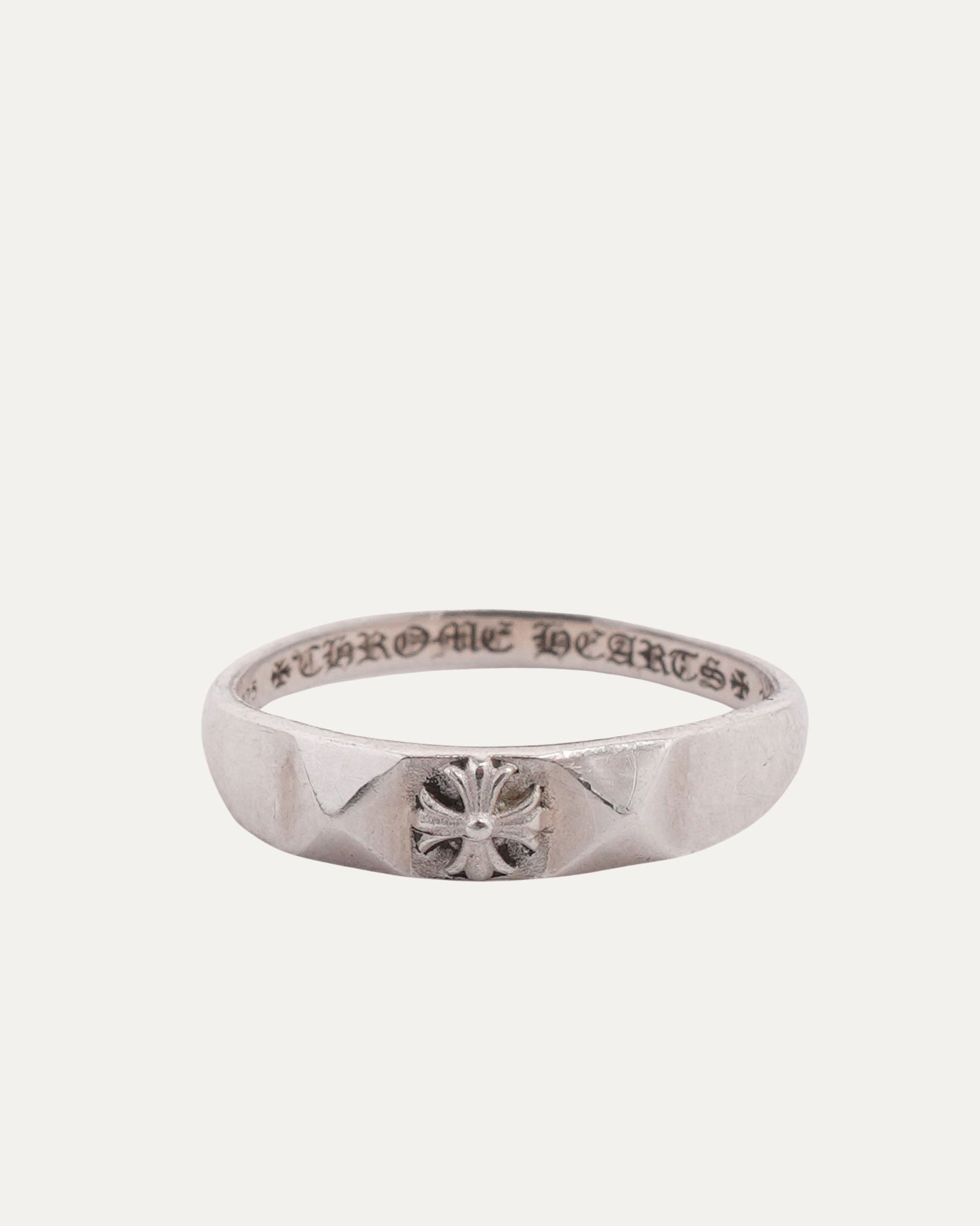 Beveled Plus Cross Ring