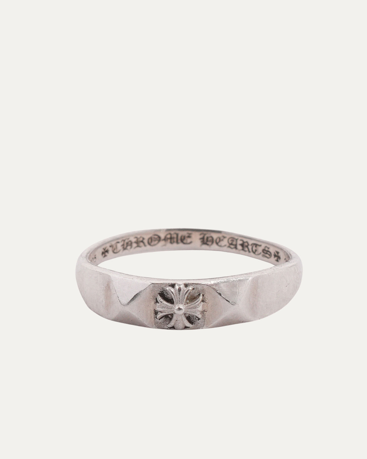 Beveled Plus Cross Ring