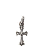 Baby Fat Blue Sapphire Cross Pendant