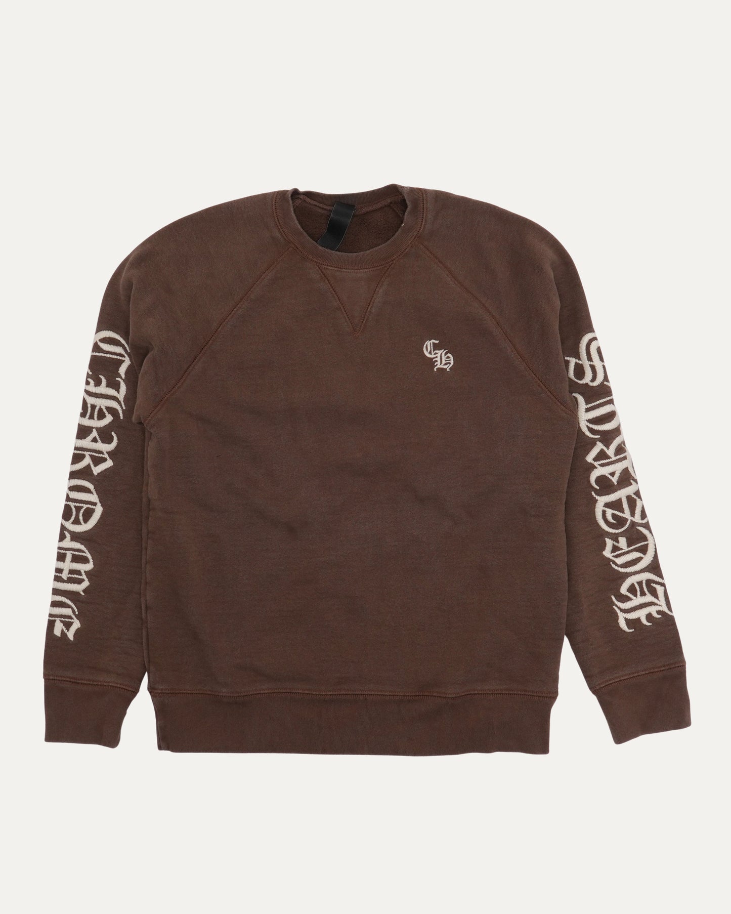 Slow Ride Embroidered Crewneck Sweatshirt