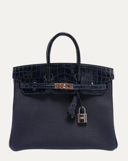 Shiny Crocodile Togo Birkin Touch 25