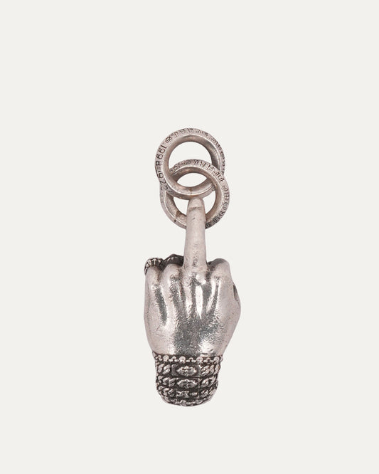 Middle Finger Pendant with B Rings