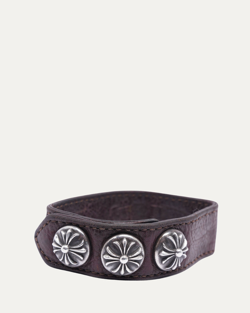 Leather Plus Ball Bracelet