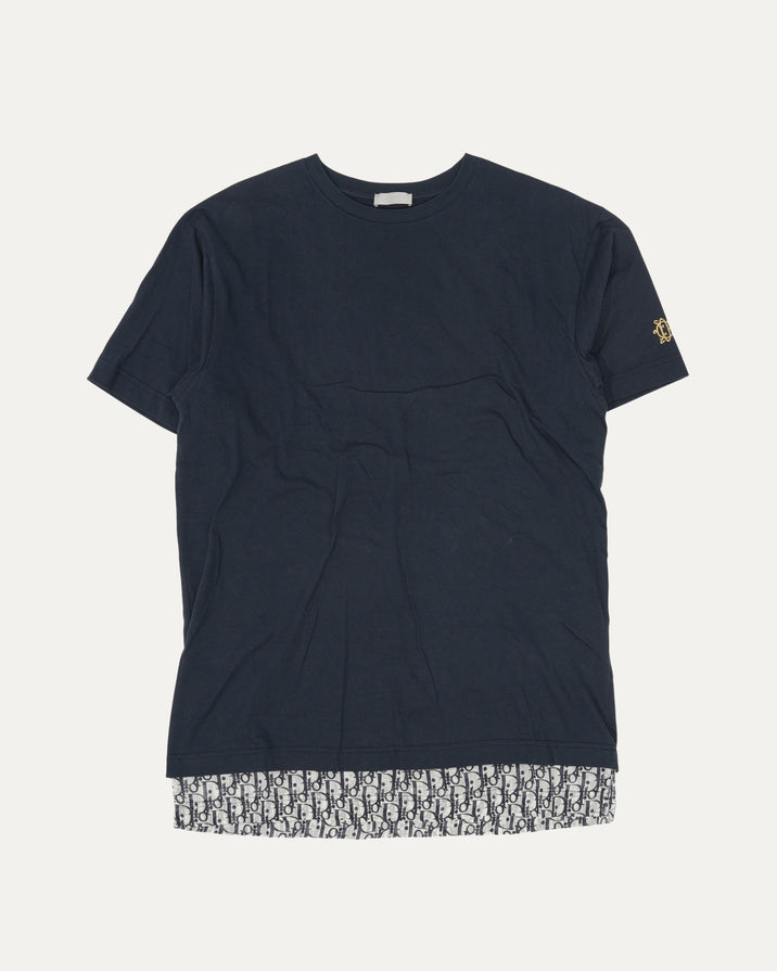 Oblique Jacquard Layered T-Shirt