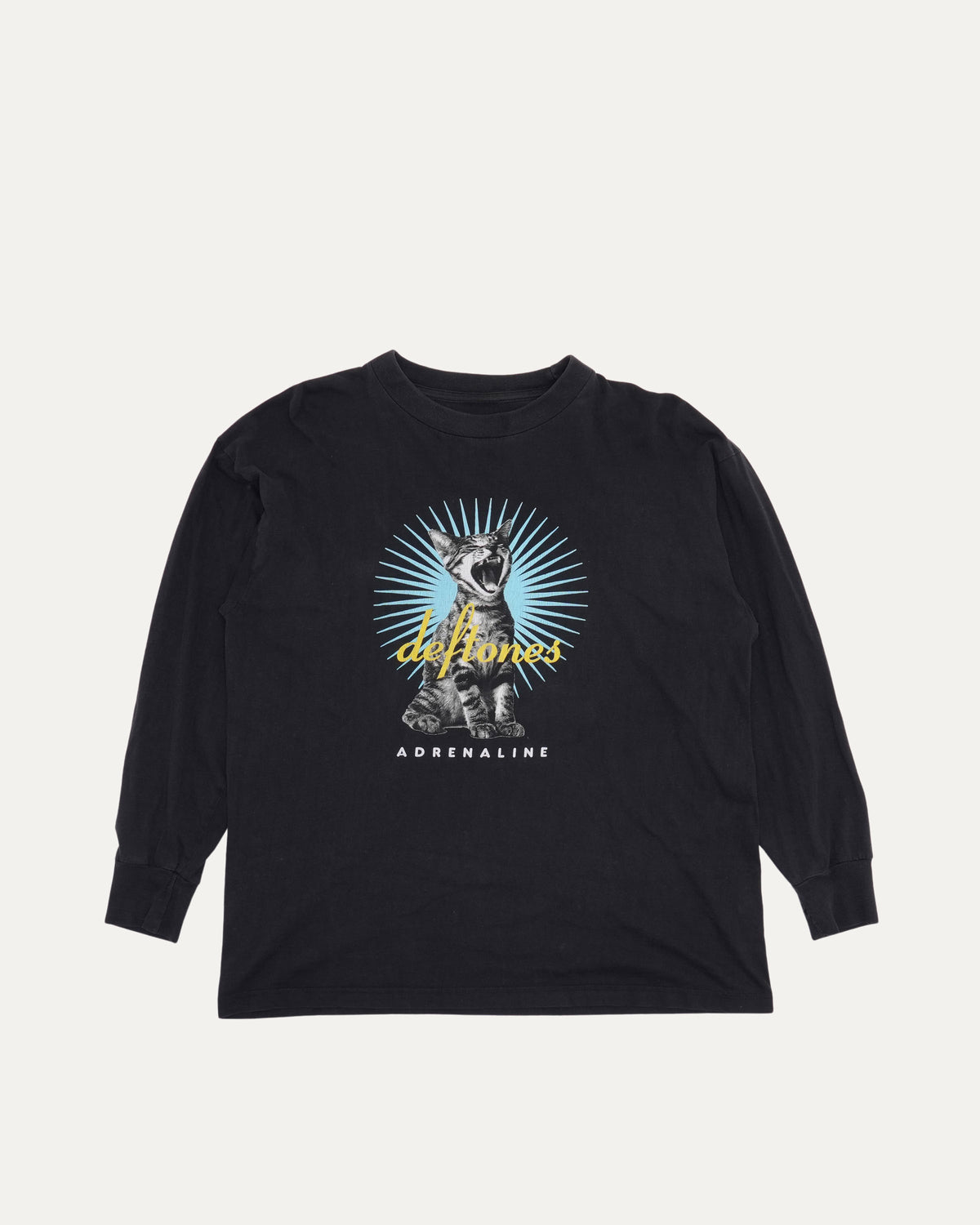 Deftones Adrenaline Cat 1995 Long Sleeve T-Shirt