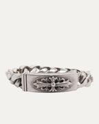 Floral Cross ID Bracelet