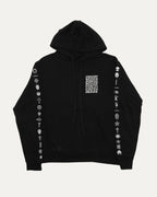 Multi Motif Sleeve Print Hoodie