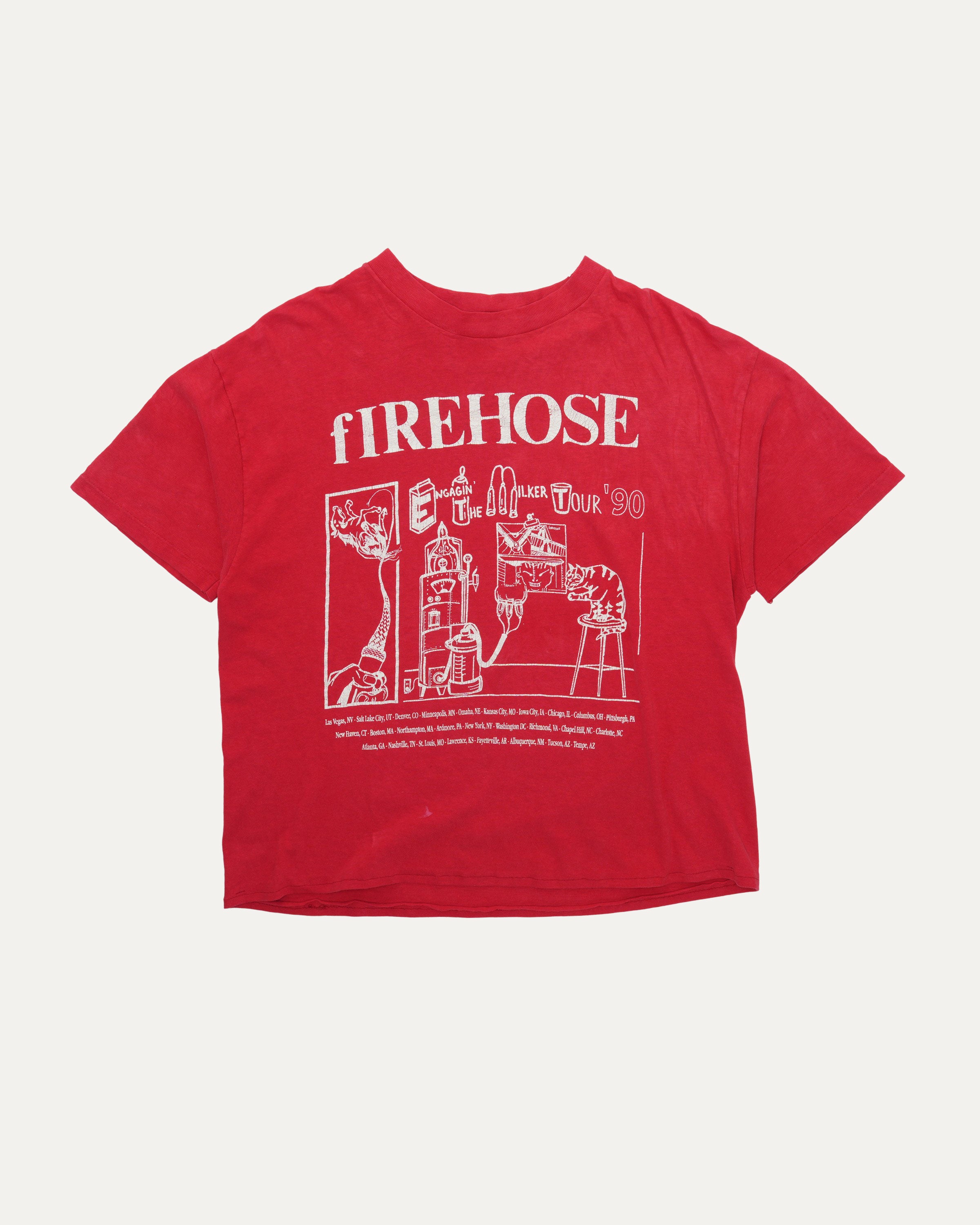 fIREHOSE Engaging the Milker Tour 1990 T-Shirt