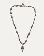 Diamond Dagger Pendant Plus Ball Necklace