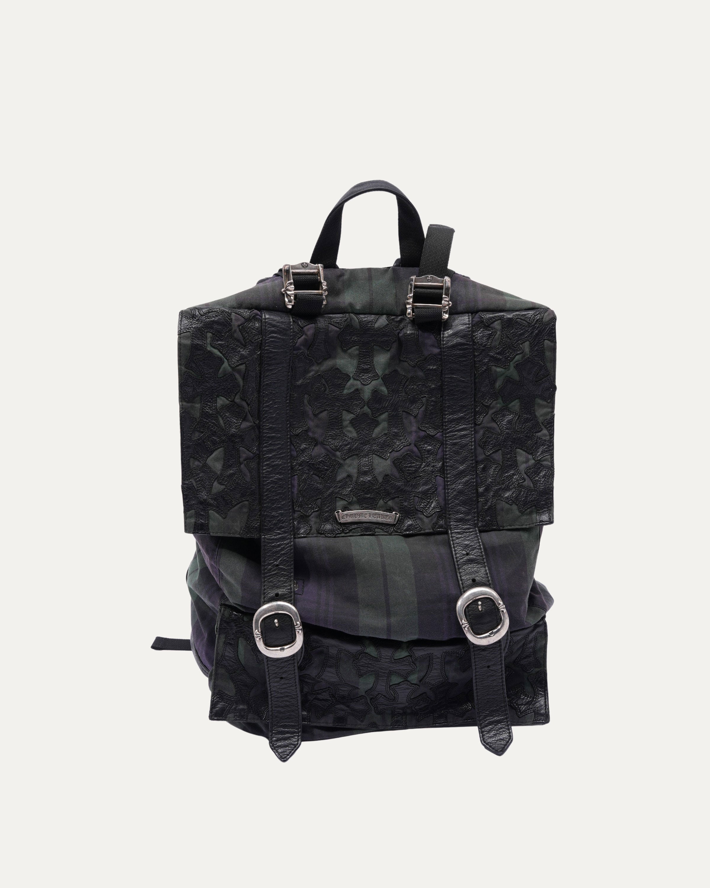 Cross Patch Plaid Gunslinger Moto Backpack