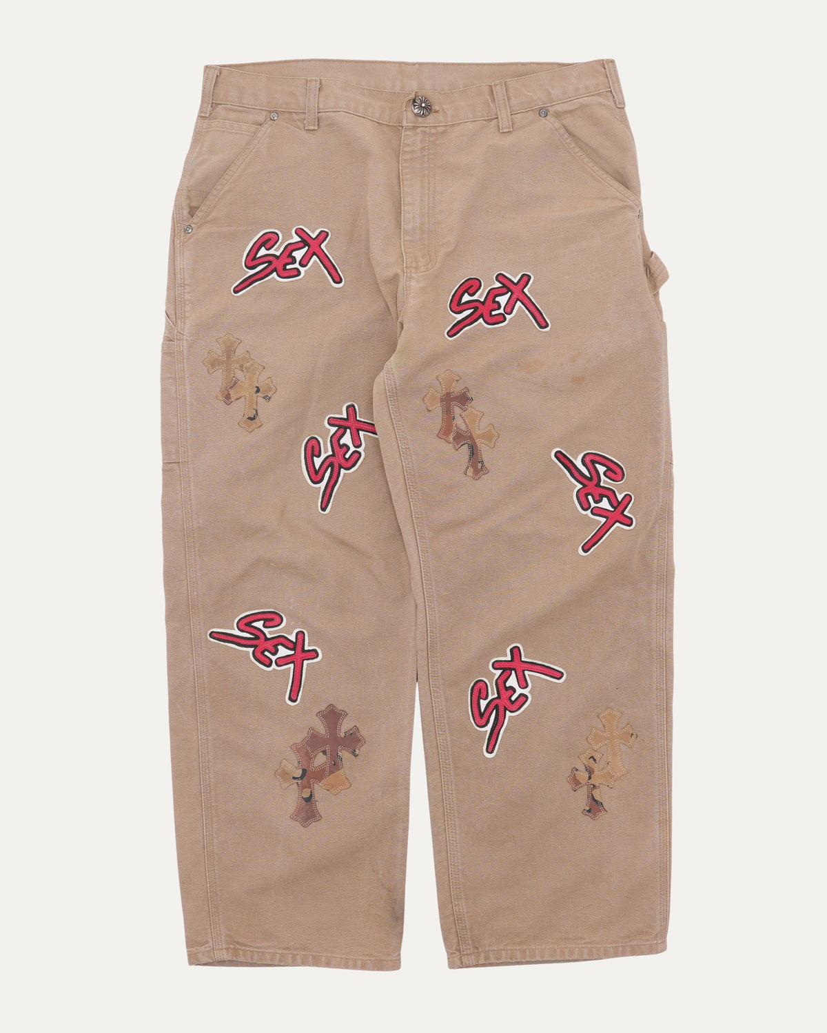 Matty Boy Sex Records Cross Patch Carhartt Carpenter Pants