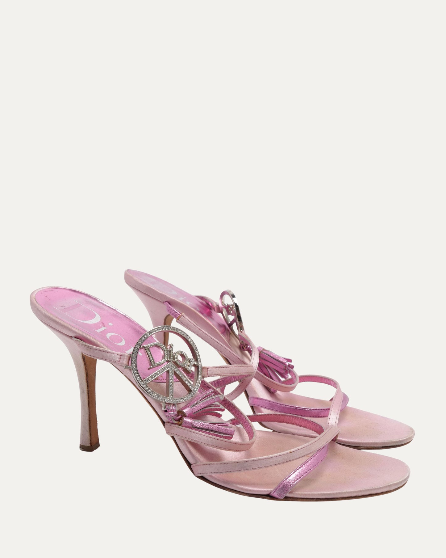 SS 2005 Pink Peace Sign Heels
