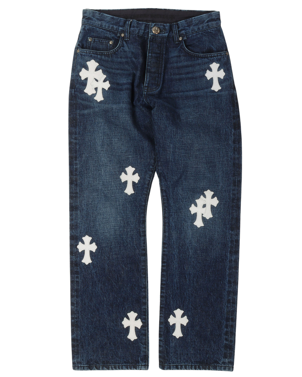 Indigo Cross Patch Jeans