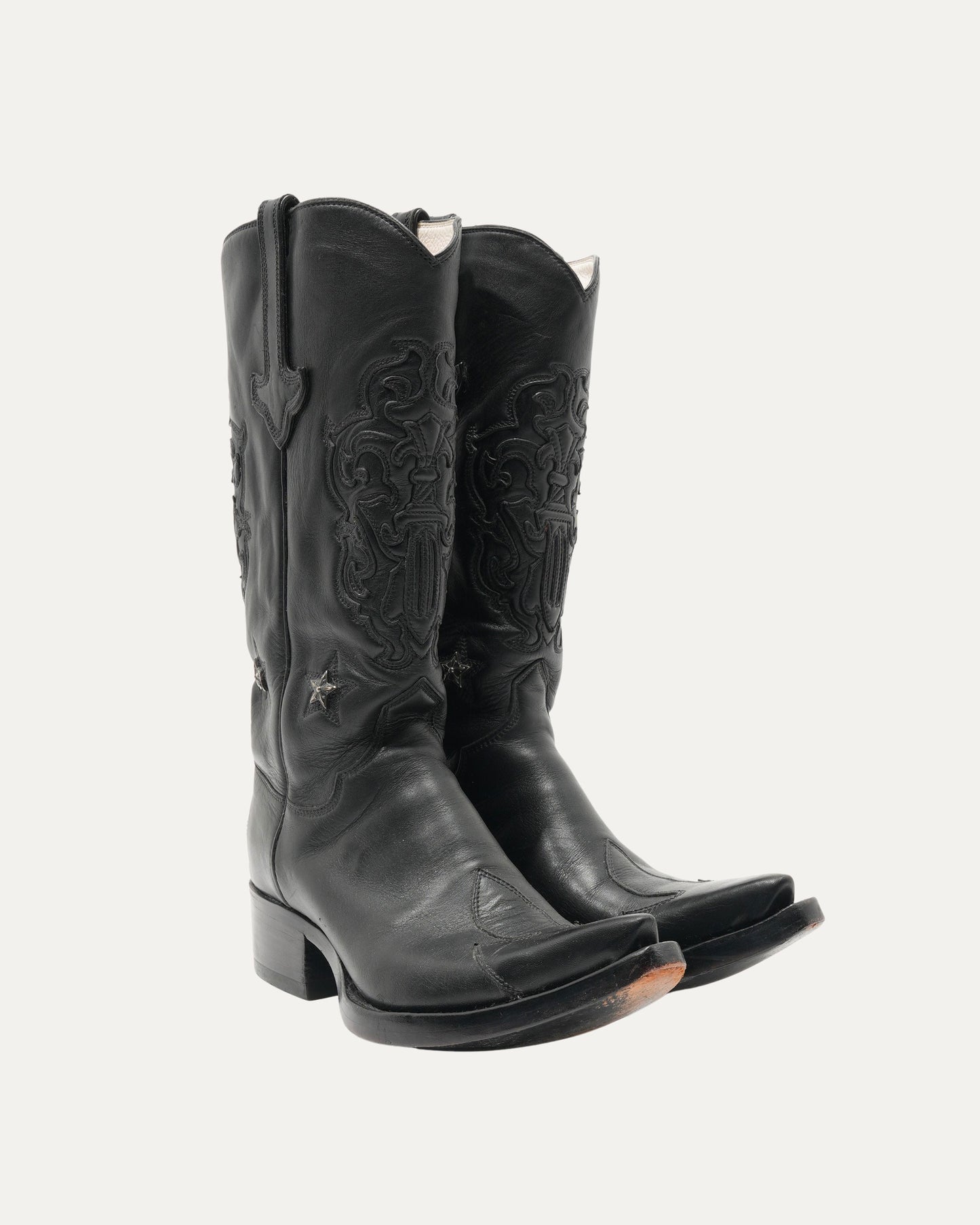 Star Embellished Western Cowboy Boots